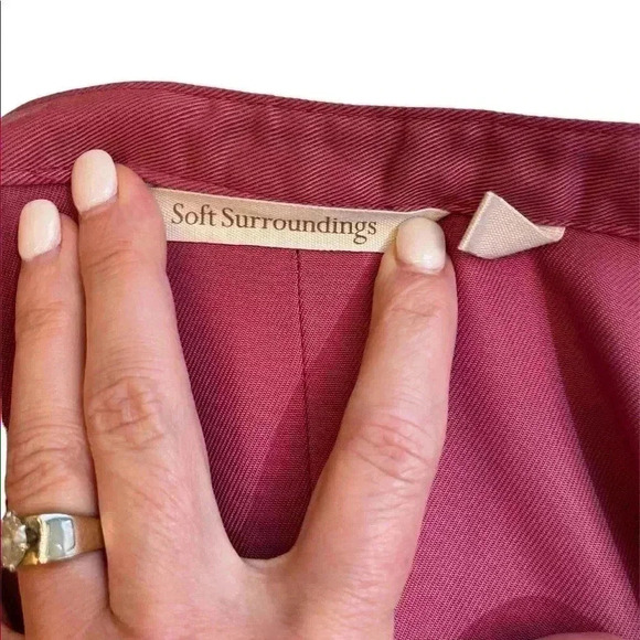 Soft Surroundings 100% Tencel Tunic Dusty Mauve size M - Picture 3 of 5